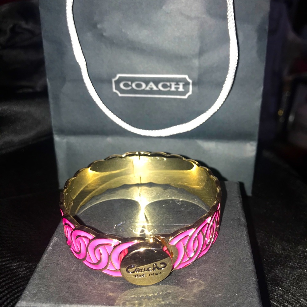Pink Coach Bracelet
